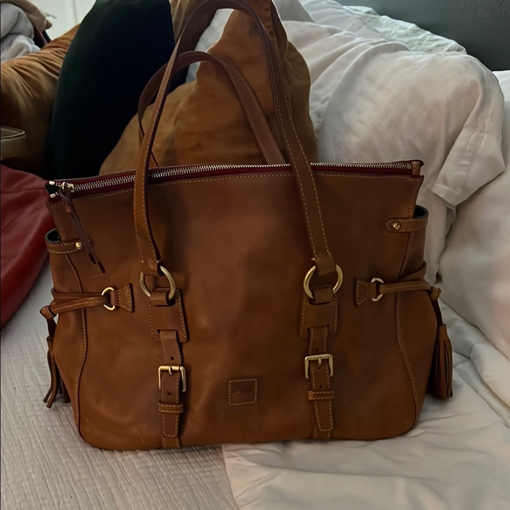 Dooney & Bourke Brown Florentine Leather Tote Bag